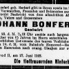 Bonfert Johann 1858-1923 Todesanzeige